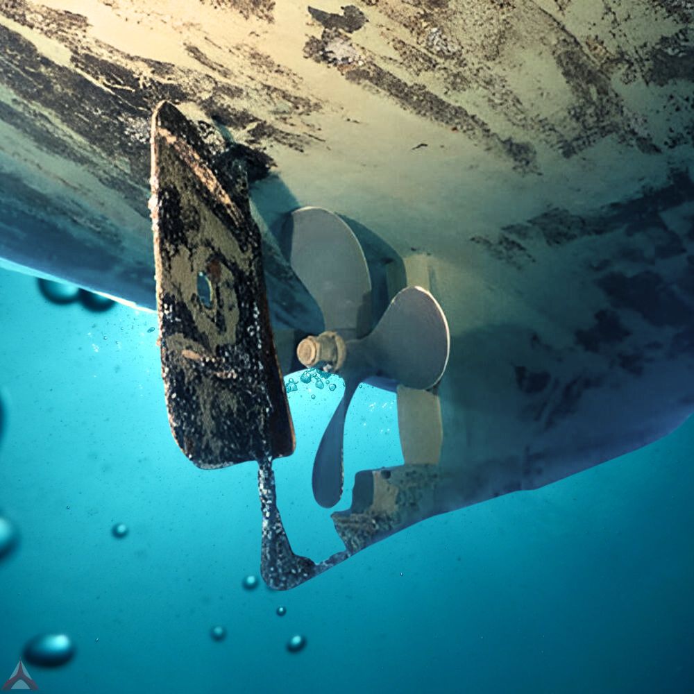 under water service shiop hull cleaning service for ship by Akrivis Technologies